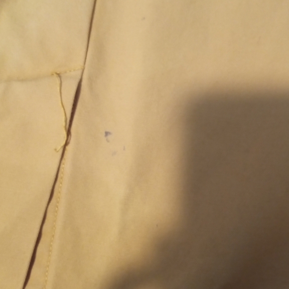 Anthropologie Tulle Peter Pan Collar Cotton Midi Utility Dress Tan Size L - Picture 9 of 10